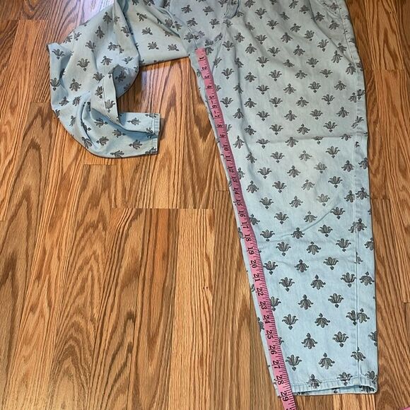 80’s 90’s Cherokee Printed Mom Jeans, High Waisted Vintage Baggies, Pleated, 14 - Picture 4 of 7